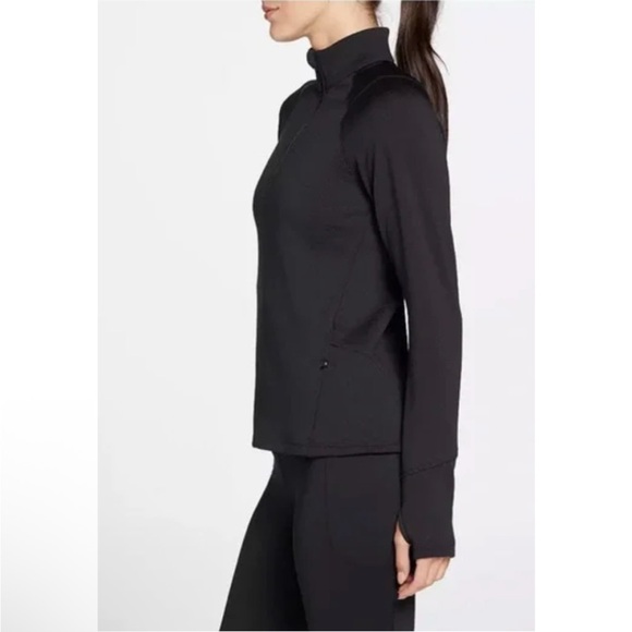 DSG Women's Run Grid 1/4 Zip Jacket Fleece Pullover Black MEDIUM cold gear NWT - Picture 6 of 14
